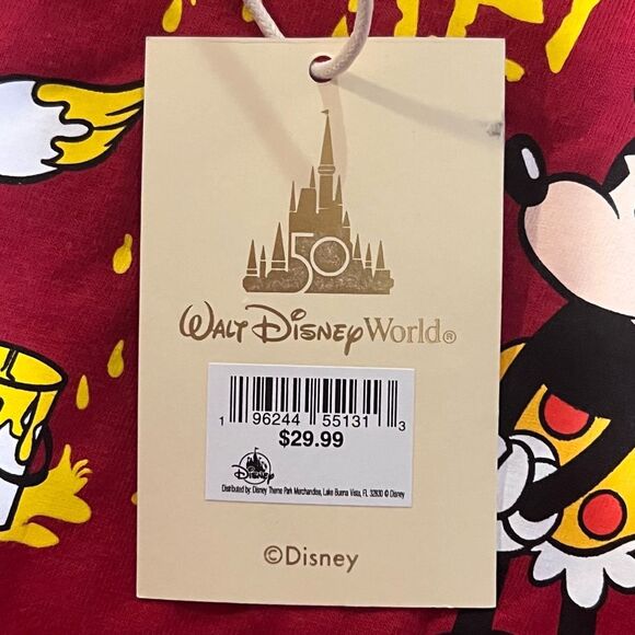 Vans and Walt Disney World Youth Graphic T-Shirt in Red (Large) - Picture 9 of 10